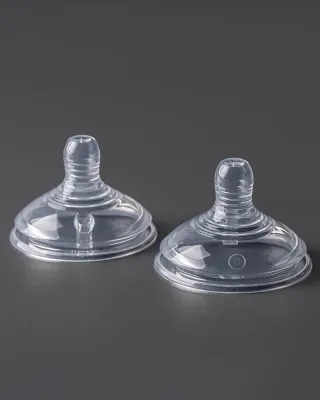 Соска для бутылочки Tommee Tippee Advanced Anti-Colic силиконовая, по форме груди, 2 шт 0m+