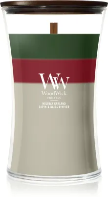 Свеча ароматическая Woodwick Trilogy Holiday Garland