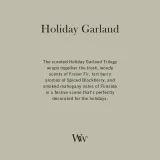 Свеча ароматическая Woodwick Trilogy Holiday Garland с деревянным фитилём, согревающий аромат, 453,6 г z drewnianym knotem — фото 4