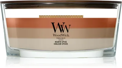 Свеча ароматическая Woodwick Trilogy Hearth Spice, 453,6 г z drewnianym knotem