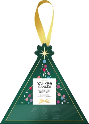 Набор чайных свечей Yankee Candle Christmas Collection Tea Light Tree, с подсвечником, 4 шт