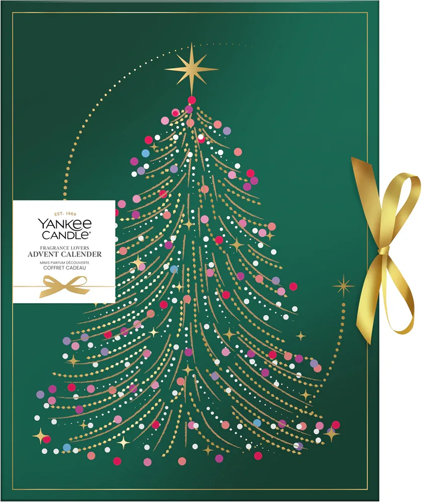 Адвент-календарь Yankee Candle Christmas Collection Fragrance Lovers Advent Calendar, свечи-сэмплеры и чайные свечи, 25 шт