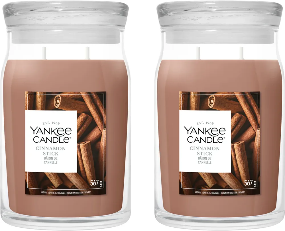 Набор ароматических свечей Yankee Candle Cinnamon Stick, согревающий аромат, 2 × 567 г