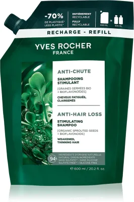Шампунь Yves Rocher ANTI-CHUTE против выпадения волос, для укрепления волос, 600 мл