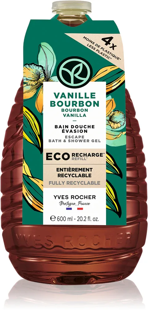 Гель для душа Yves Rocher Bain de Nature мягкий, с экстрактом ванили, 600 мл