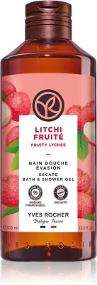 Гель для душа Yves Rocher Fruity Lichee с экстрактом личи, для ежедневного применения, 400 мл