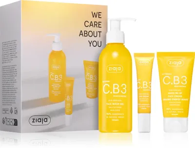 Набор для лица Ziaja Vitamin C.B3 Niacinamide Set крем для век, гель для умывания и дневной крем