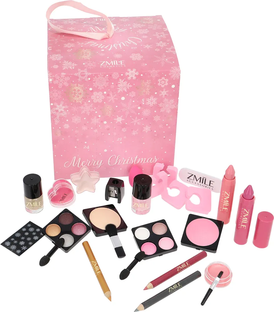 Адвент-календарь ZMILE COSMETICS Cube Winter Magic с декоративной косметикой, 24 сюрприза