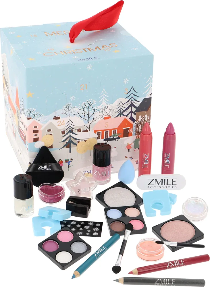 Адвент-календарь ZMILE COSMETICS Winter Wonderland с декоративной косметикой, 24 сюрприза