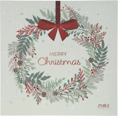 Адвент-календарь ZMILE COSMETICS Jingle and Glow с декоративной косметикой, 24 сюрприза