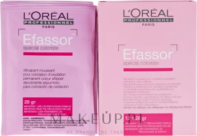 Смывка цвета для волос L'Oreal Professionnel Efassor, порошок для профессионального применения, 12 x 28 г