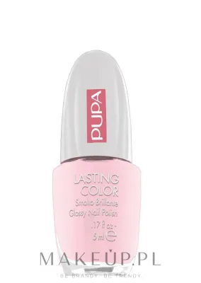 Pupa Lasting Color лак для ногтей глянцевый плотный пигмент тонкая кисть маникюр 5 мл, оттенок 203 - Pearly Baby Pink