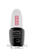 Pupa Lasting Color лак для ногтей глянцевый плотный пигмент тонкая кисть маникюр 5 мл, оттенок 704 - Czarny — фото 1