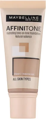 Тональная основа для лица Maybelline New York Affinitone с аргановым маслом и пигментами HD