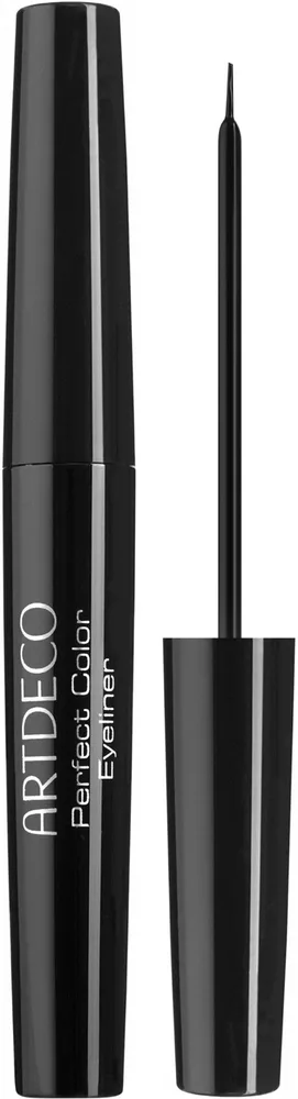 Подводка для глаз Artdeco Perfect Color Eyeliner, матовая, глубокий чёрный, с кисточкой, 4,5 мл, оттенок 1 - Black