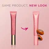 Блеск для губ питательный Clarins Lip Perfector, с эффектом мокрого блеска, 12 мл, оттенок 01 - Rose Shimmer — фото 3