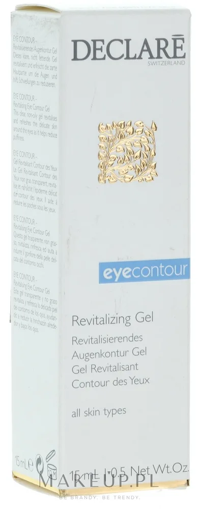 Declare Eye Contour гель для кожи вокруг глаз восстанавливающий пептиды эктоин от отёков и морщин 15 мл