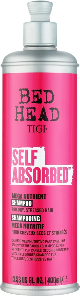 Шампунь для волос Tigi Bed Head Self Absorbed Mega Nutrient Shampoo с витаминами, для сухих и повреждённых волос