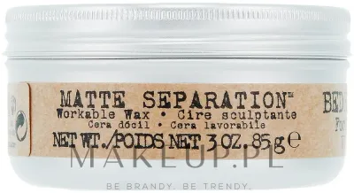 Воск для стилизации волос Tigi B For Men Matte Separation Workable Wax, матирующий, 85 г