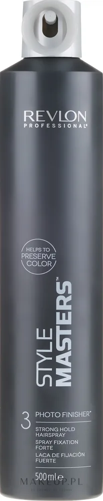 Лак для волос Revlon Professional Style Masters Photo Finisher-3 сильной фиксации, с пантенолом, 500 мл