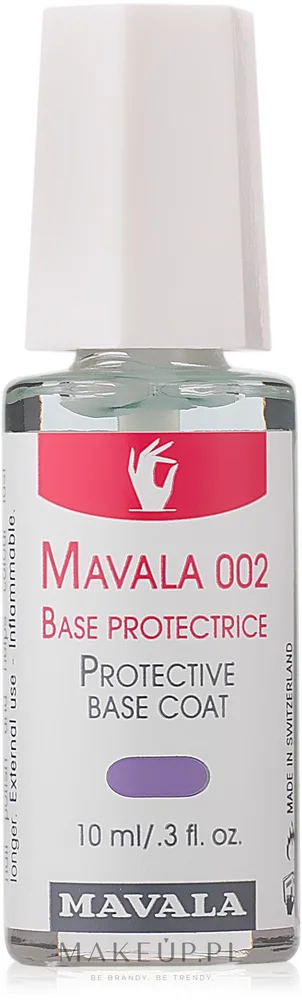 Mavala 002 Base + Silicium база под лак для ногтей защитная основа для маникюра прозрачное базовое покрытие 10 мл