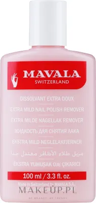 Mavala Extra Mild ультрамягкая жидкость для снятия лака без ацетона для ломких ногтей 100 мл