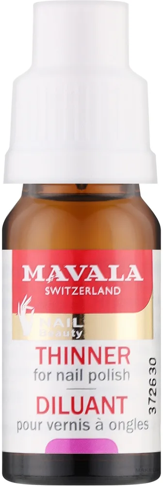 Mavala Thinner for Nail Polish разбавитель для загустевшего лака для ногтей восстановление консистенции 10 мл