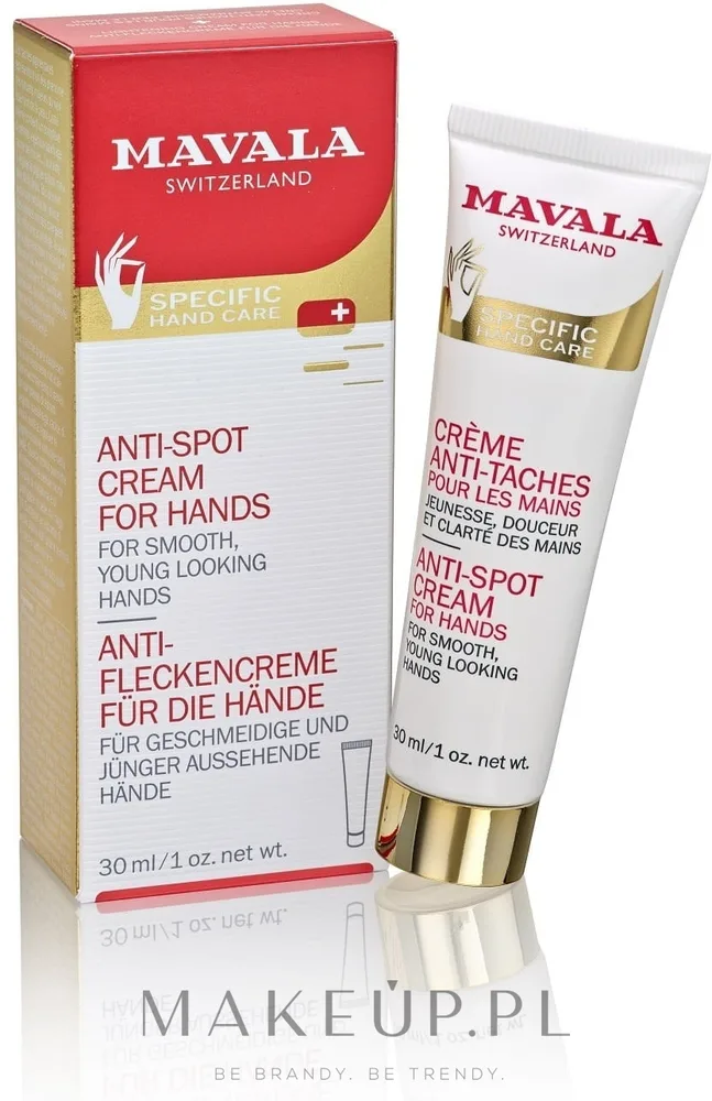 Крем для рук Mavala Anti-Blemish против пигментных пятен с UV-фильтрами 30 мл