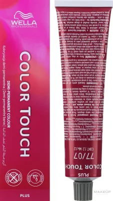 Wella Professionals Color Touch Plus краска для волос полуперманентная 60 мл, деми-перманентный тонирующий крем для окрашивания и закрашивания седины