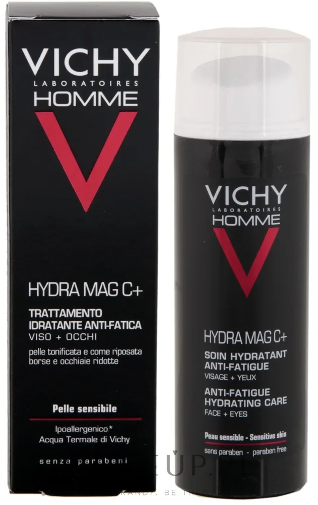 Увлажняющий крем для лица и области вокруг глаз Vichy Homme Hydra Mag C+ Anti-Fatigue Hydrating Care