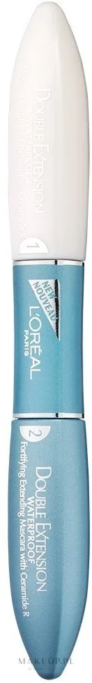 Тушь для ресниц L'Oreal Paris Double Extend Waterproof Black, двойная формула, водостойкая, 14,5 мл, оттенок Black