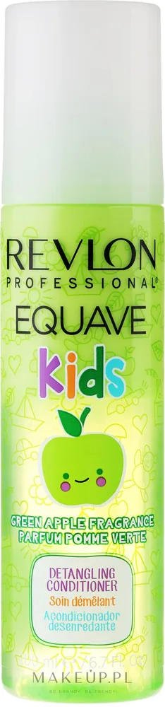 Несмываемый кондиционер для детских волос Revlon Professional Equave Kids Daily Leave-In Conditioner, для лёгкого расчёсывания, с ароматом зелёного яблока, 200 мл