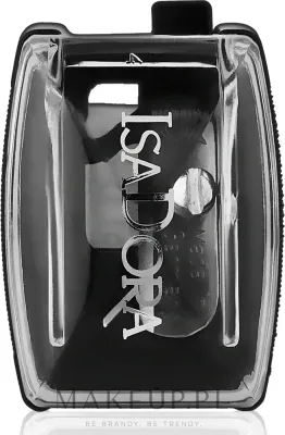 IsaDora Pencil Sharpener Slim точилка для косметических карандашей узкая с контейнером для стружки и щёточкой прозрачный корпус