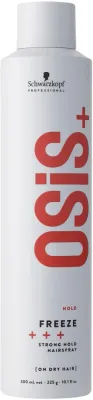 Лак для волос сильной фиксации Schwarzkopf Professional Osis+ Freeze Strong Hold Hairspray, с термозащитой