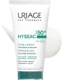 Uriage Hyseac Fluid флюид солнцезащитный для лица для комбинированной и жирной кожи SPF 50+ матирующий с экстрактом солодки 50 мл — фото 3