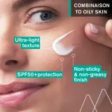 Uriage Hyseac Fluid флюид солнцезащитный для лица для комбинированной и жирной кожи SPF 50+ матирующий с экстрактом солодки 50 мл — фото 5