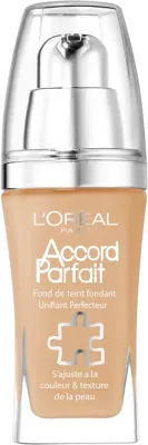 Тональный крем L'Oreal Paris Accord Parfait кремовый, естественный финиш, 30 мл, оттенок 3.5N