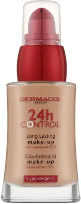 Dermacol 24h Control Long Lasting Make-Up тональная основа стойкая с коэнзимом Q10 плотное покрытие для лица матирующая 30 мл