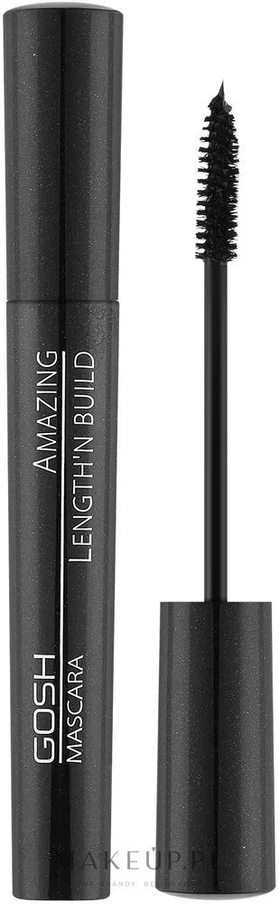 Тушь для ресниц Gosh Copenhagen Amazing Length’n Build Mascara удлиняющая, разделяющая, 9 мл, оттенок 01 - Black