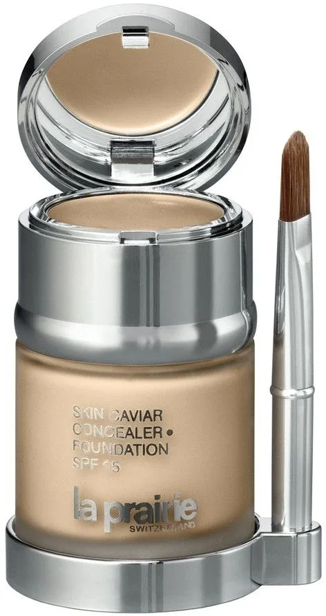 Тональная основа La Prairie Skin Caviar с корректором SPF 15, 30 мл, оттенок Mocha