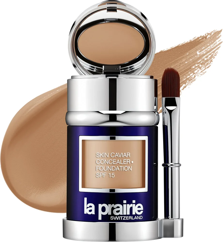 Тональная основа La Prairie Skin Caviar с корректором SPF 15, 30 мл, оттенок NW-40 Almond Beige