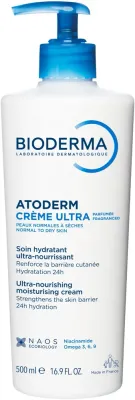 Bioderma Atoderm крем для тела и лица питательный для очень сухой кожи Nourishing Creme 500 мл, увлажняющий крем с ниацинамидом