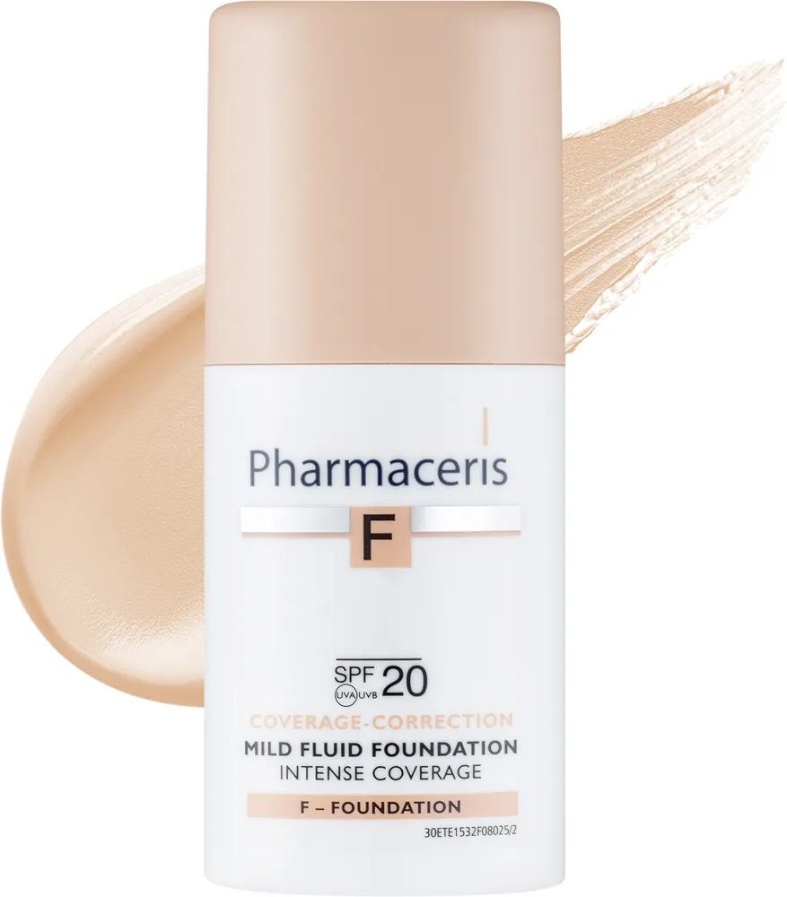 Тональный флюид Pharmaceris F интенсивно перекрывающий SPF 20, 30 мл, оттенок 02 - Sand