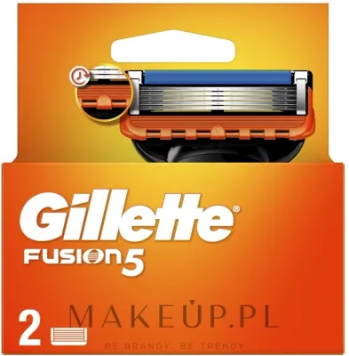 Gillette Fusion сменные кассеты для бритвы лезвия с увлажняющей полосой с алоэ набор 2 шт
