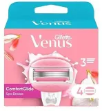 Gillette Venus SPA Breeze кассеты сменные для бритвы 4 шт., сменные лезвия с увлажняющими полосками для женского станка — фото 1