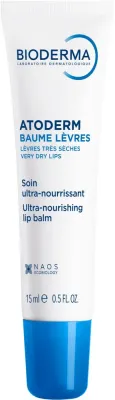 Bioderma Atoderm Levres бальзам для губ питательный увлажняющий для сухих губ, уход за губами 15 мл