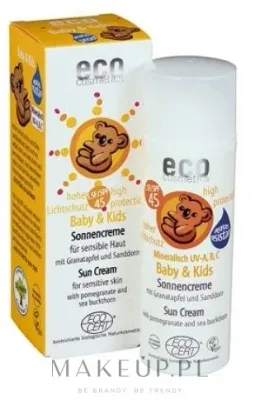 Eco Cosmetics Baby and Kids Sun Cream For Sensitive Skin крем солнцезащитный детский для чувствительной кожи SPF 45 50 мл