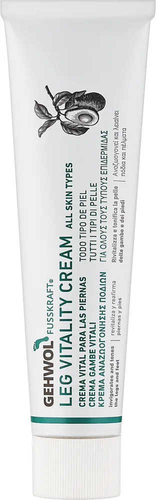 Gehwol Fusskraft Leg Vitality Cream крем для ног и стоп витализирующий для ежедневного ухода, 125 мл