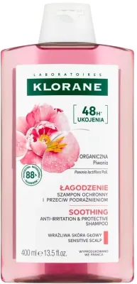 Успокаивающий шампунь для волос Klorane Soothing Shampoo With Peony Extract