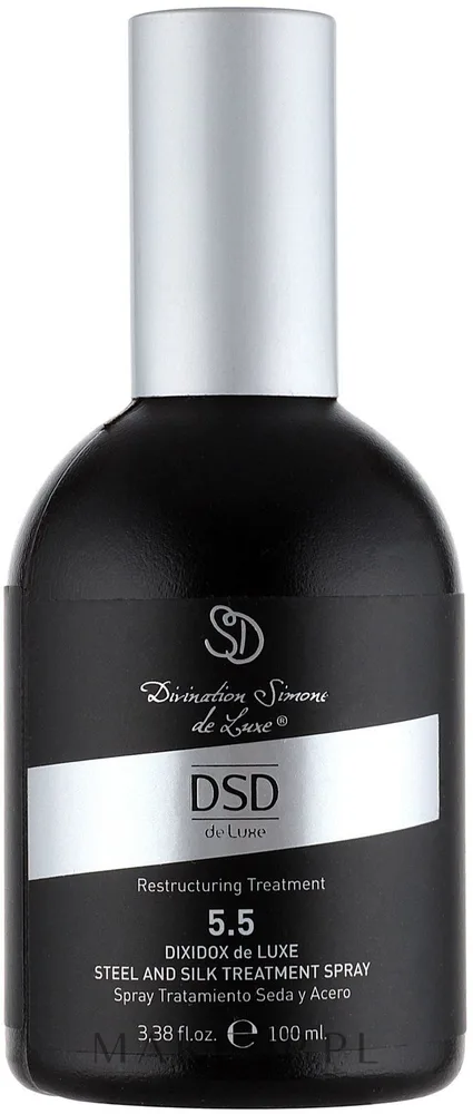 Simone DSD De Luxe Simone DSD De Luxe Dixidox DeLuxe Steel and Silk Treatment Spray - Спрей Simone DSD Stal i Jedwab N 5.5 восстанавливающий, с кератином и гидролизатами ДНК, 200 мл